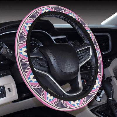 Pink Ethnic Steering Wheel Cover