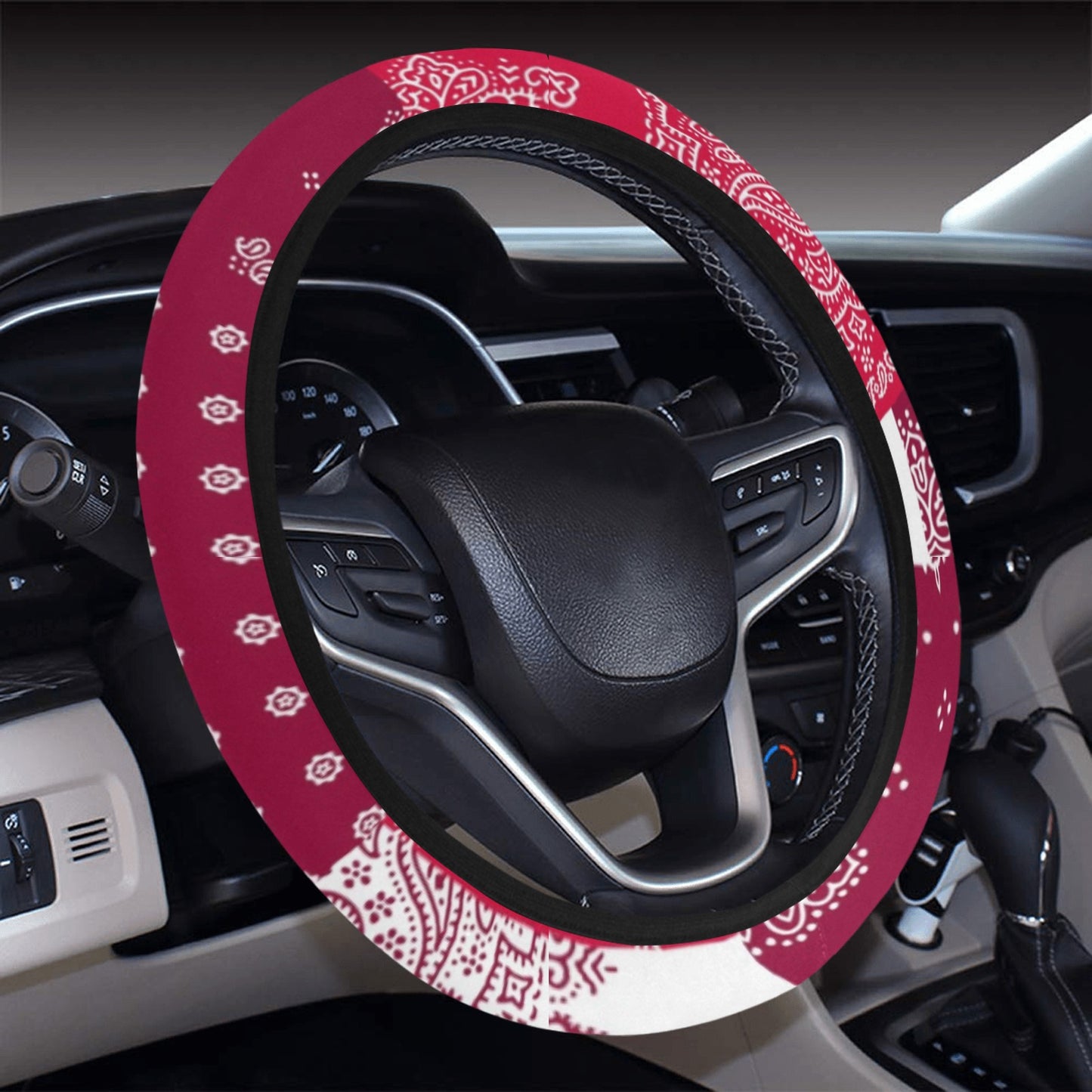 Bandana Patchwork Steering Wheel Cover