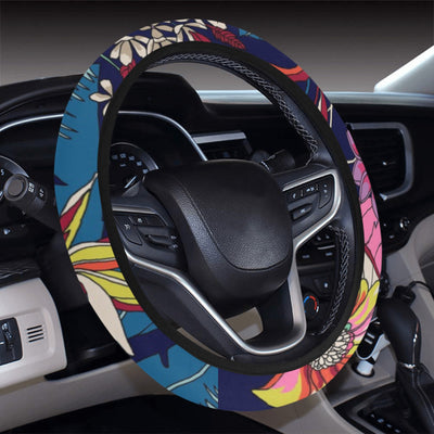 Colorful Flowers Steering Wheel Cover
