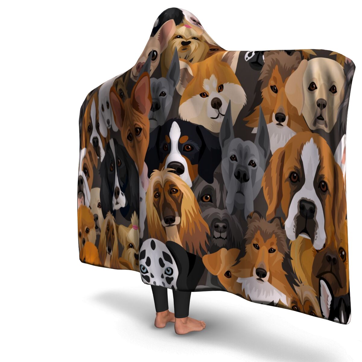 Sub Dogs Hooded Blanket