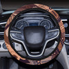 Brown Decor Steering Wheel Cover