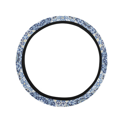 Blue Mandalas Honeycomb Steering Wheel Cover