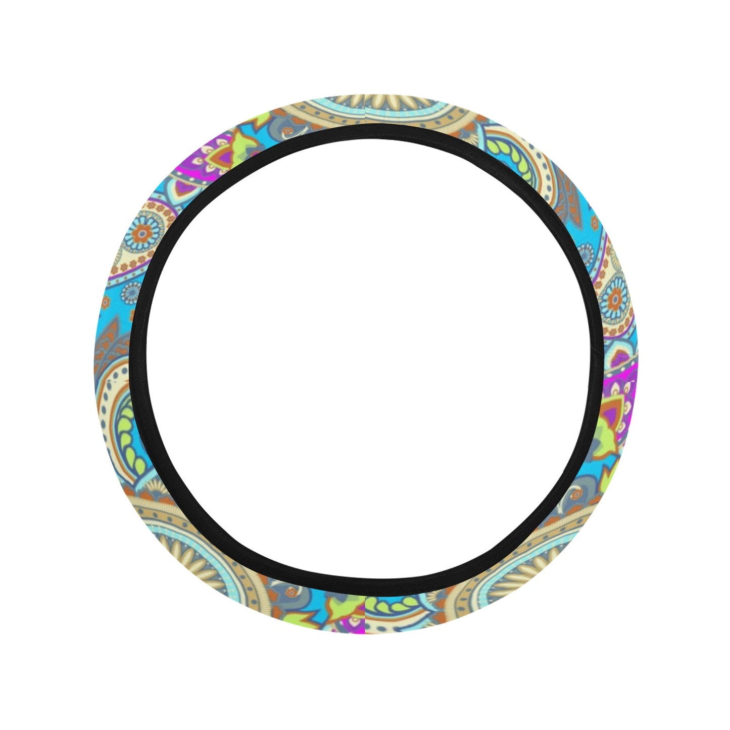 Colorful Mandalas Decor Steering Wheel Cover