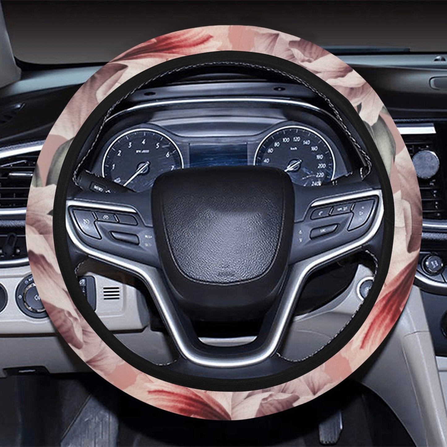 Floral Steering Wheel Cover