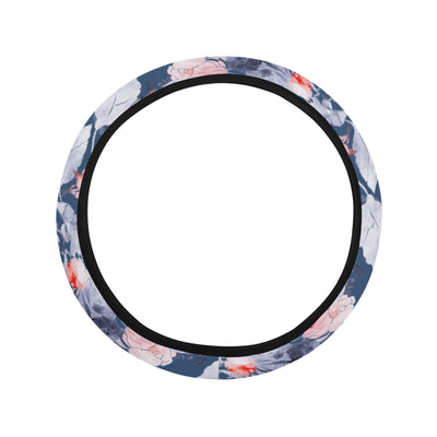 Blue Floral (3) Steering Wheel Cover