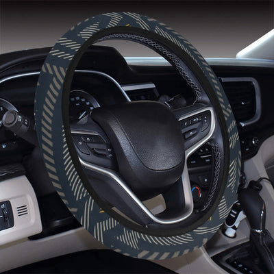 Dark Grey Abstract Steering Wheel Cover