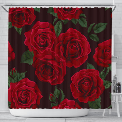 Red Roses Shower Curtain