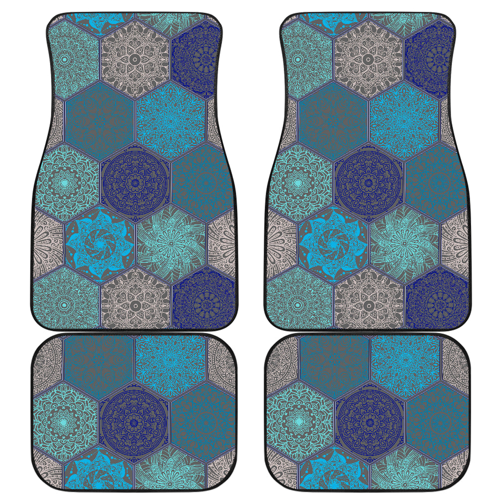 Mandalas Honeycomb Car Floor Mats