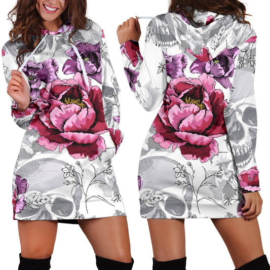 Skulls & Rosses Womens Hoodie Dress