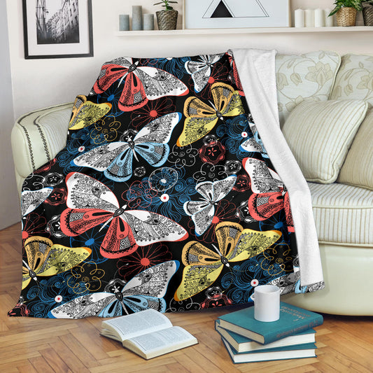 Colorful Butterflies Decor Blanket