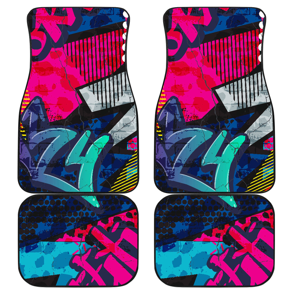 Colorful Graffiti Car Floor Mats