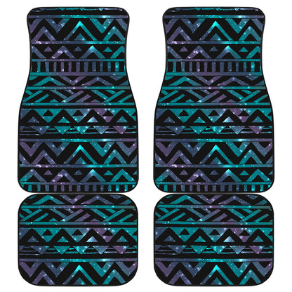 Black Tribal Car Floor Mats