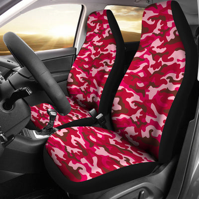 Red Camouflage Car Seat Covers