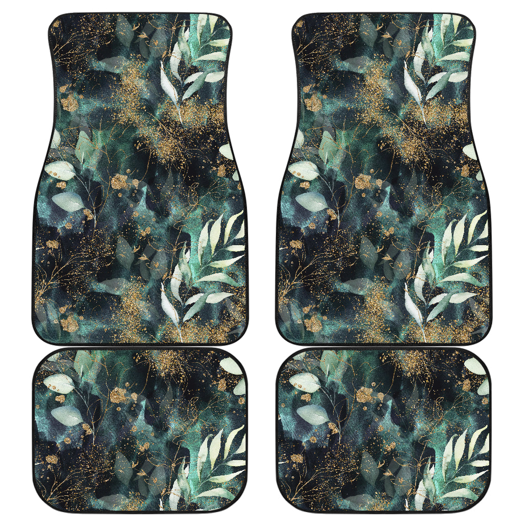 Green Leaves Car Floor Mats