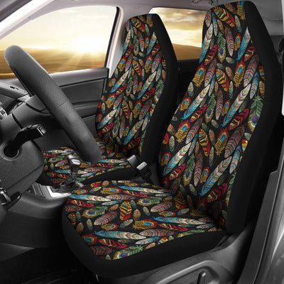 Colorful Feathers Car Seat Covers