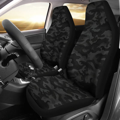 Dark Grey Camouflage Car Seat Covers