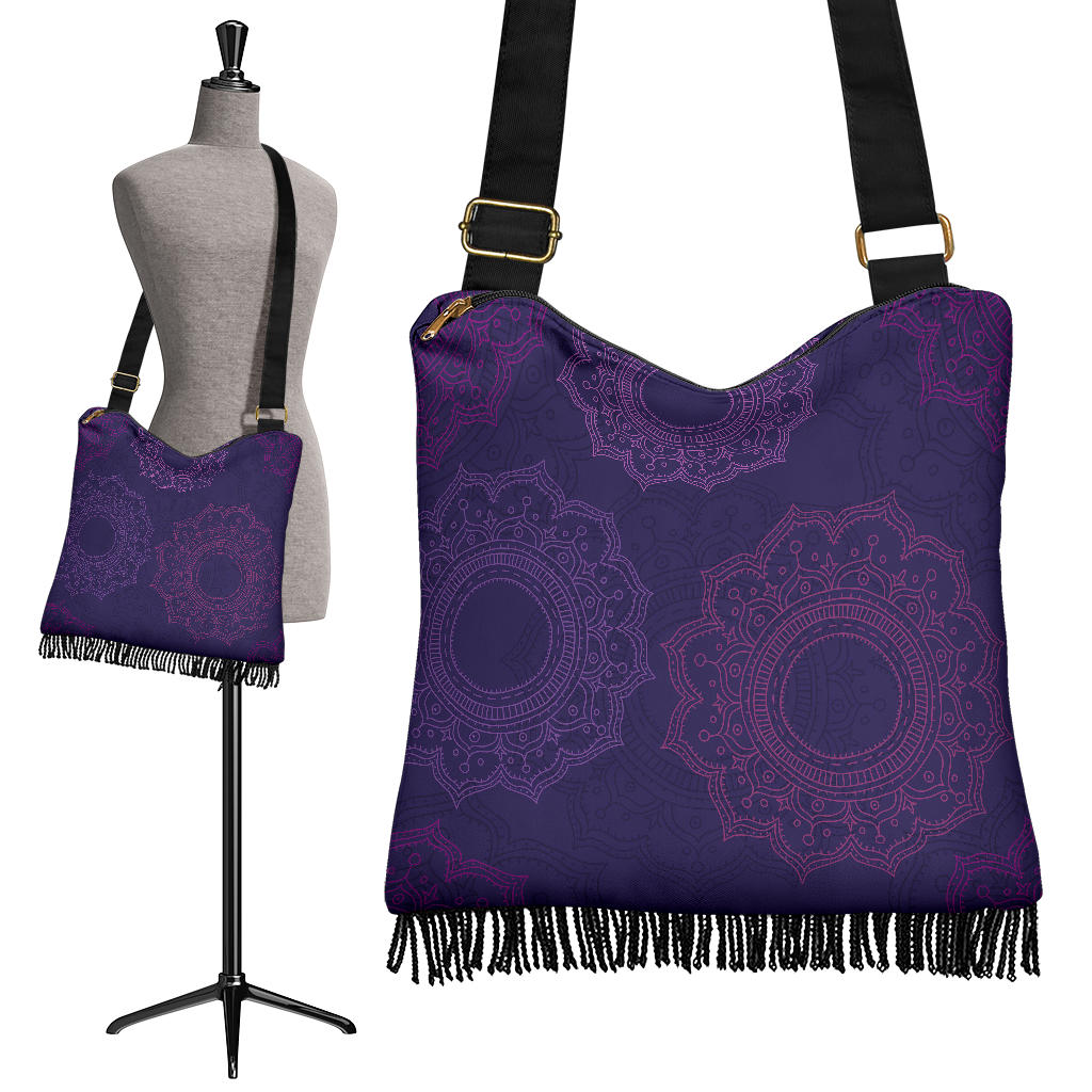 Purple Mandalas Crossbody Bag