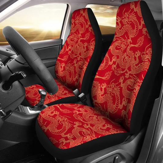 Red Dragon Car Seat Covers