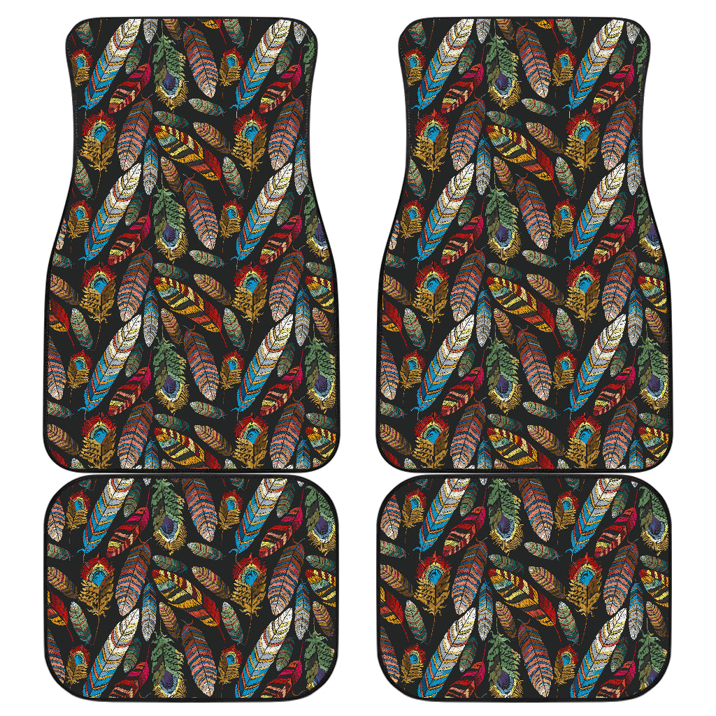 Colorful Feathers Car Floor Mats