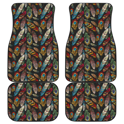 Colorful Feathers Car Floor Mats