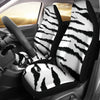 White Tiger Print Car Seat Covers