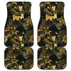 Black & Gold Oriental Car Floor Mats