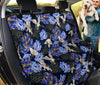 Blue Flowers Car Back Seat Pet Cover