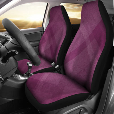Purple Diagonal Abstract Car Seat Covers