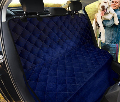 Navy Blue Car Backseat Pet Cover