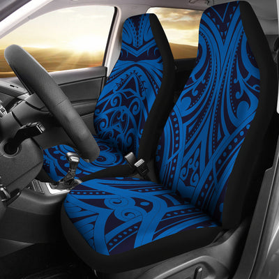 Blue Tribal Polynesian Car Seat Covers