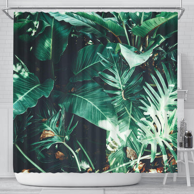 Green Leaves Shower Curtain