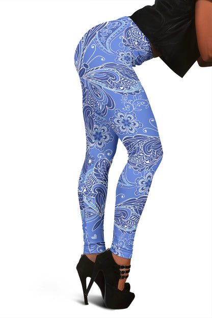 Purple Blue Butterflies Leggings