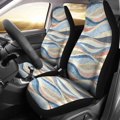 Abstract Waves Car Seat Covers