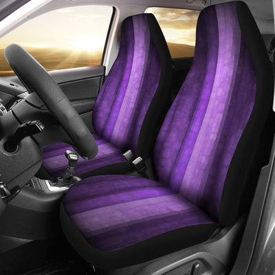 Purple Stripes Car Seat Covers