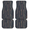 Boho Chic Bohemian Stripes Car Floor Mats