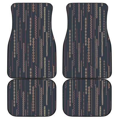 Boho Chic Bohemian Stripes Car Floor Mats