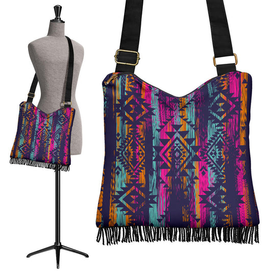 Colorful Boho Aztec Crossbody Bag