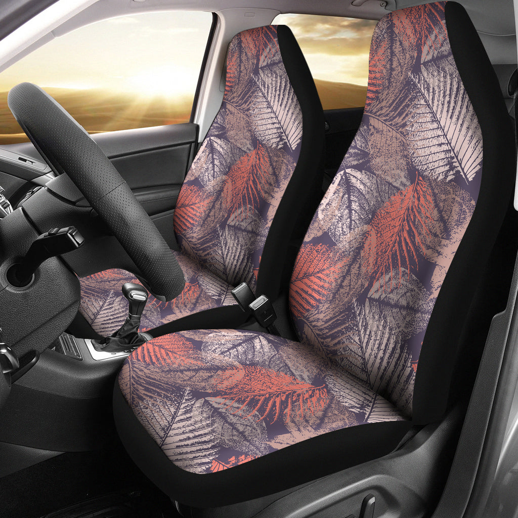 Vintage Leaves Car Seat Covers