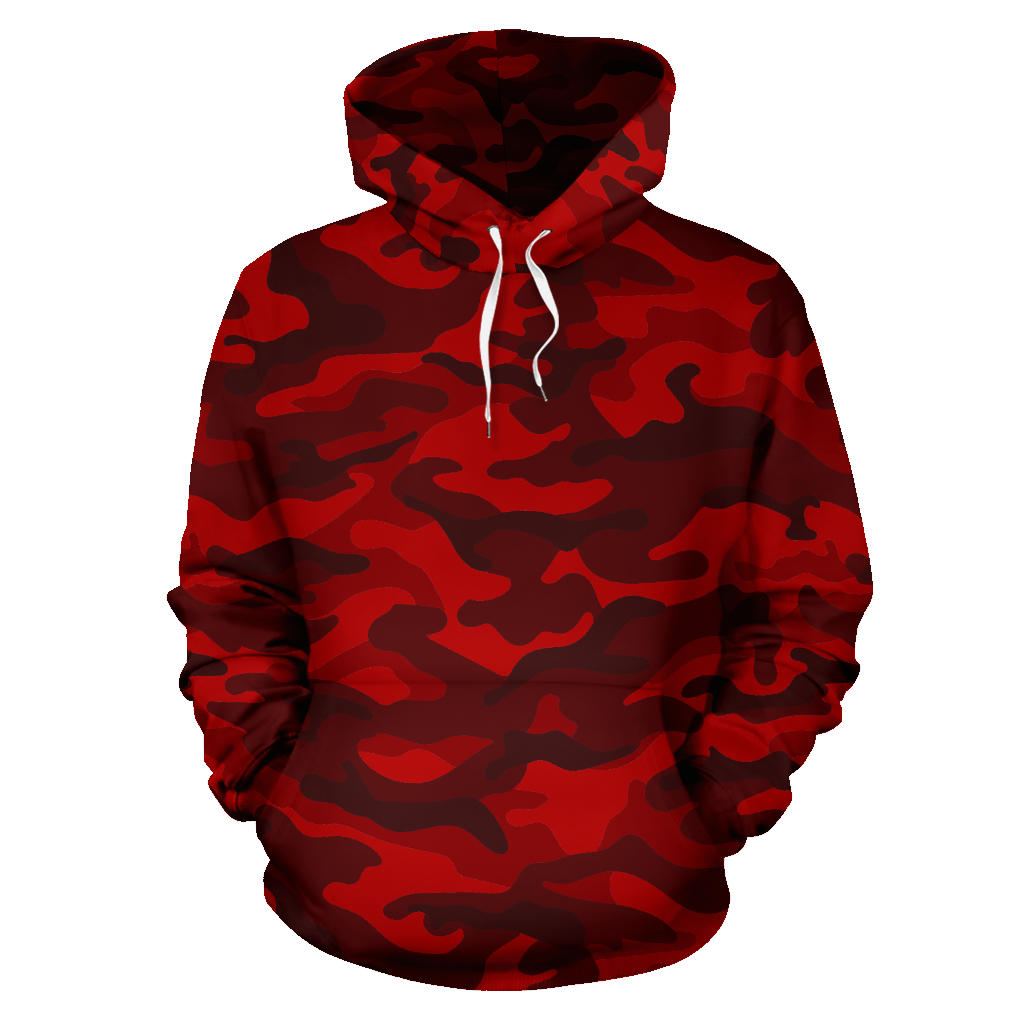 Red Camouflage Hoodie