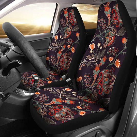 Colorful Floral Decor Car Seat Covers