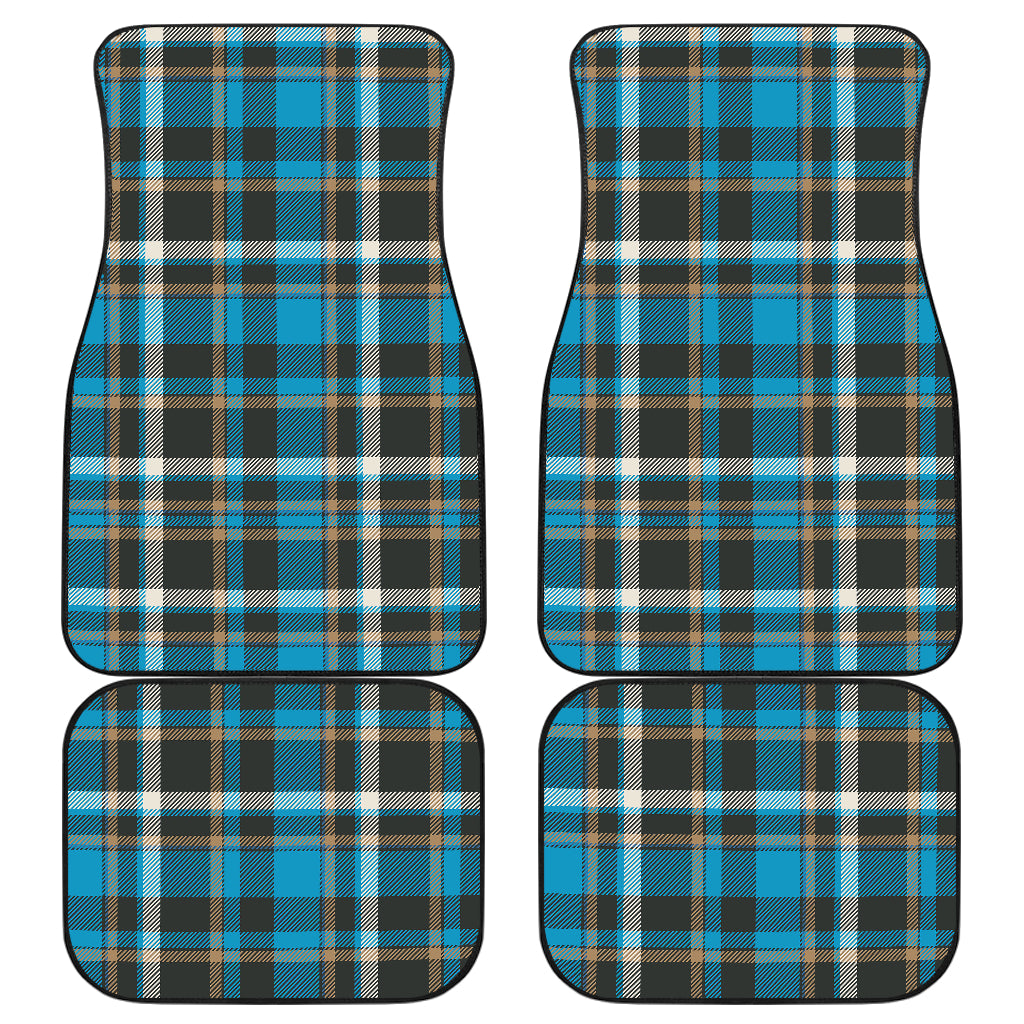 Blue Plaid Car Floor Mats