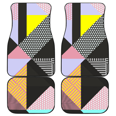 Colorful Diagonal Abstract Car Floor Mats