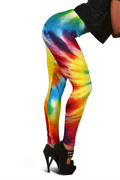 Colorful Tie Dye Abstract Leggings