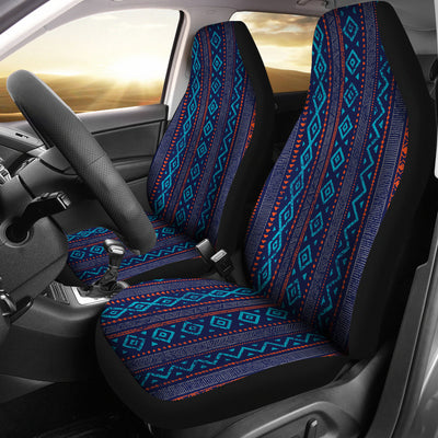 Blue Ethnic Stripes Car Seat Covers