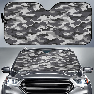 Grey Camouflage Car Sun Shades