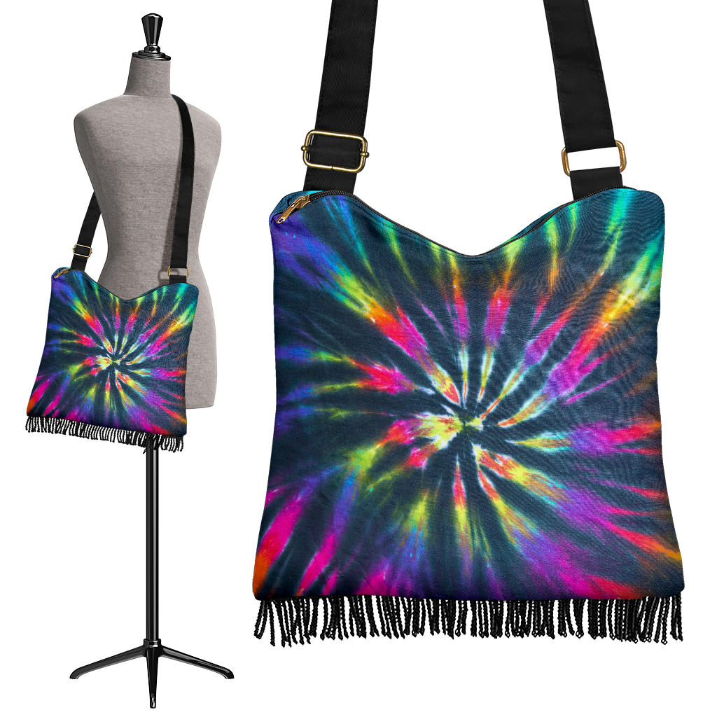 Colorful Neon Tie Dye Crossbody Bag