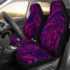 Pink & Purple Swirls Abstract Art Car Seat Covers
