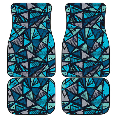 Blue Abstract Car Floor Mats