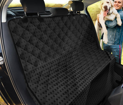 Dark Grey Diagonal Abstract Car Pet Backseat Cover