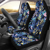 Blue Yellow Leaves Car Seat Covers
